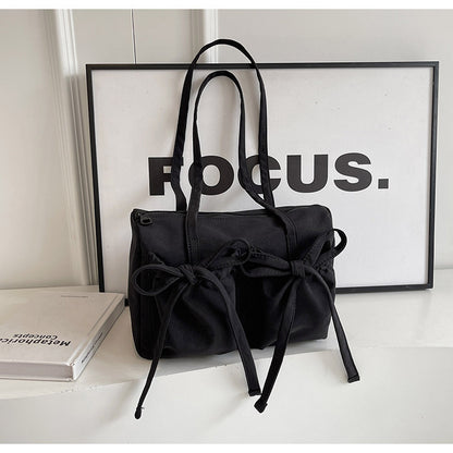 Nylon Bow Tote Bag
