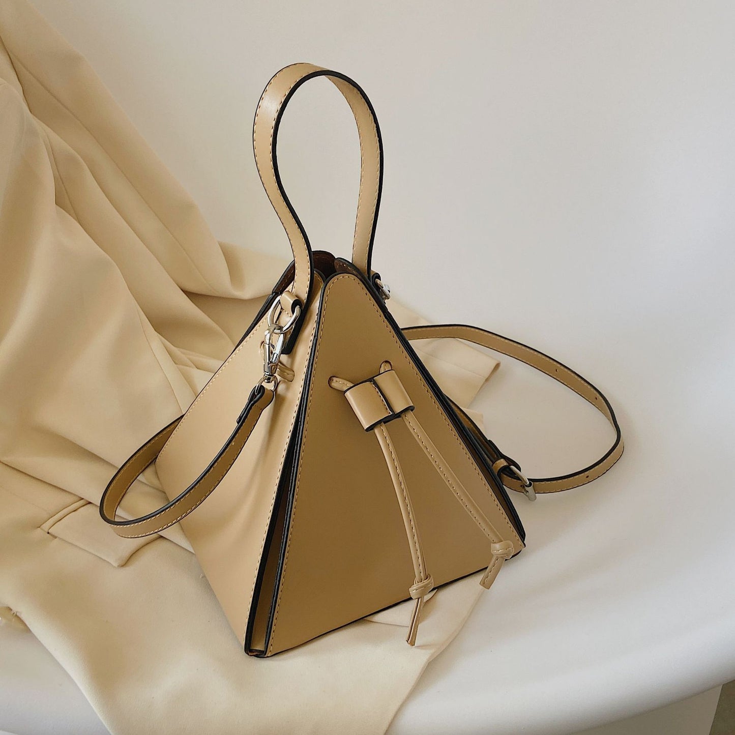 Geometric Triangle Crossbody Bag