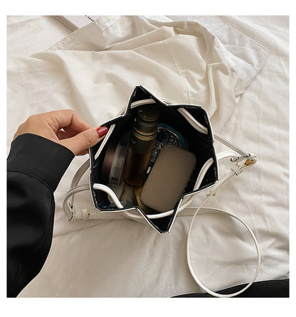 Foldable Bucket Crossbody Bag