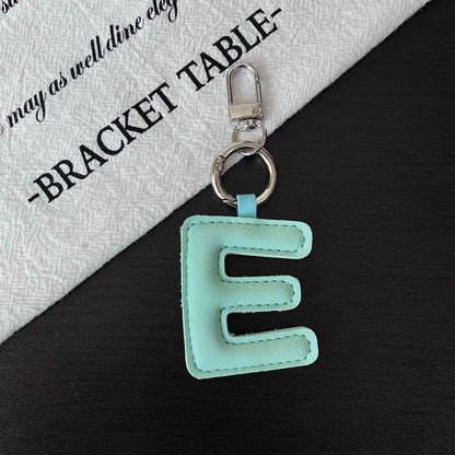 Colored Letter Charm Keychain