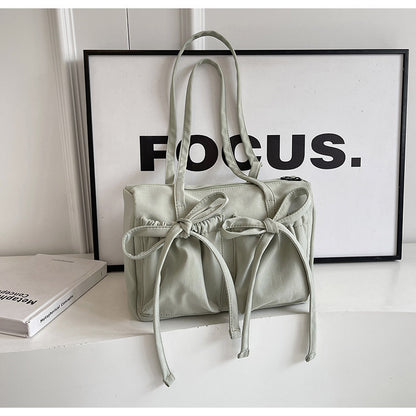 Nylon Bow Tote Bag
