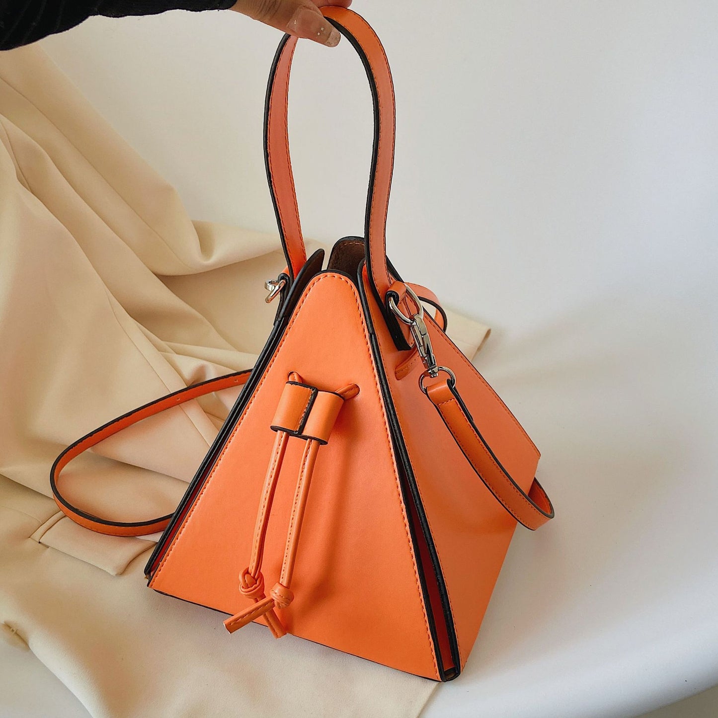 Geometric Triangle Crossbody Bag