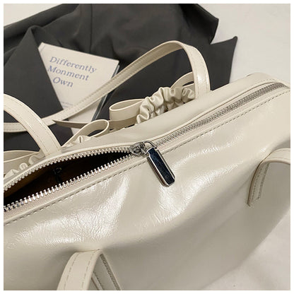 Pleather Bow Shoulder Bag