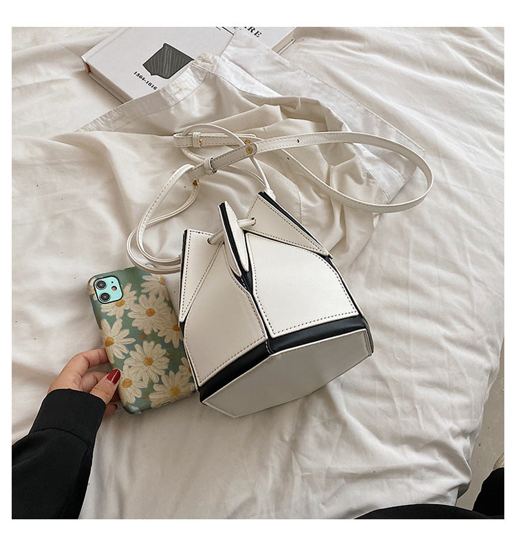Foldable Bucket Crossbody Bag