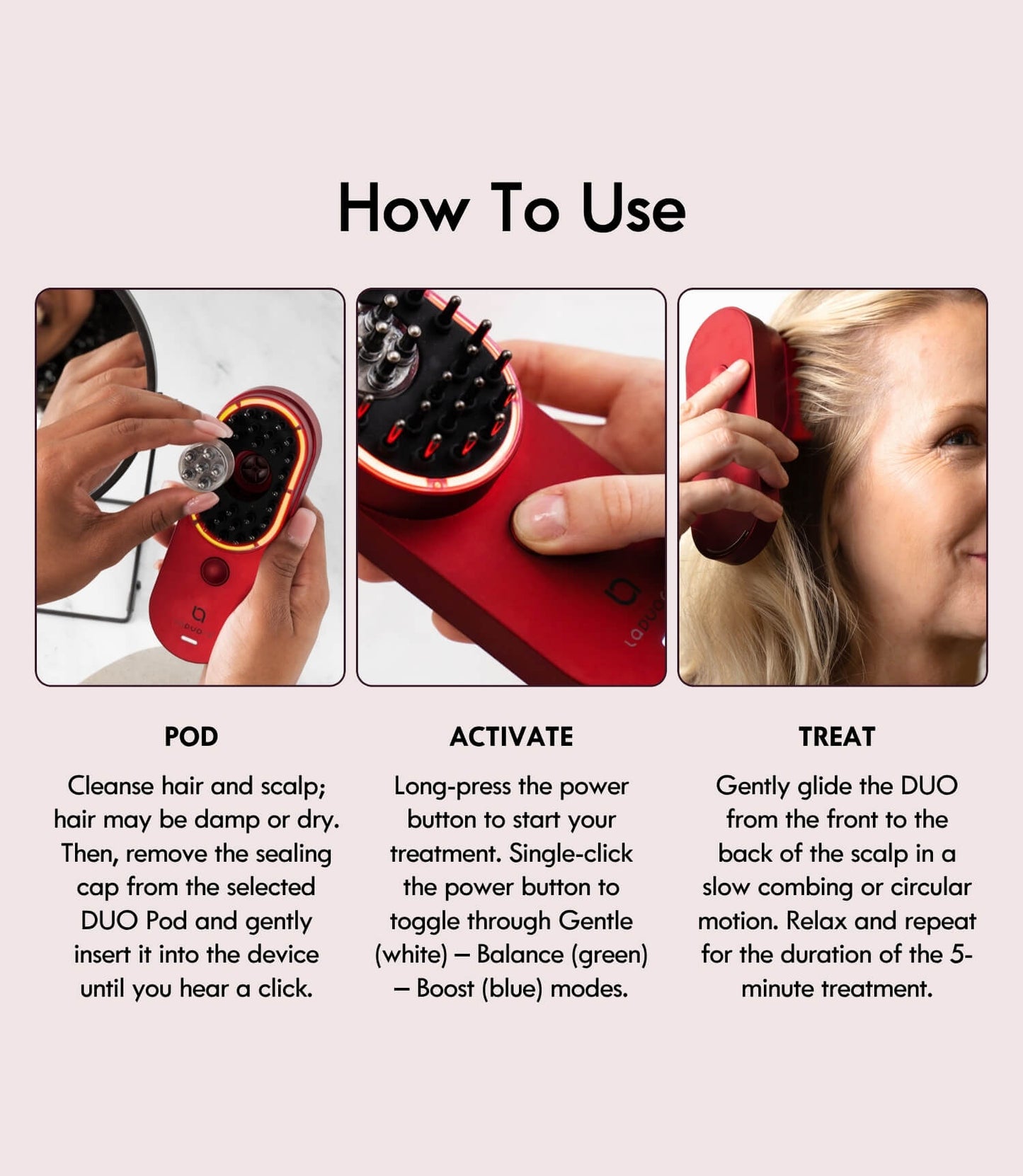 Laduora DUO 4-in-1 Pod Based Scalp & Hair Care Device